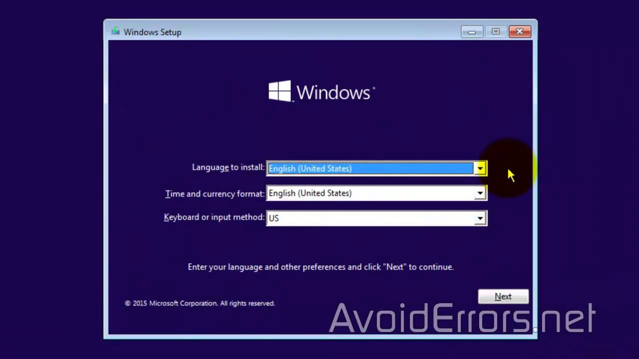 How to install windows 10 from usb